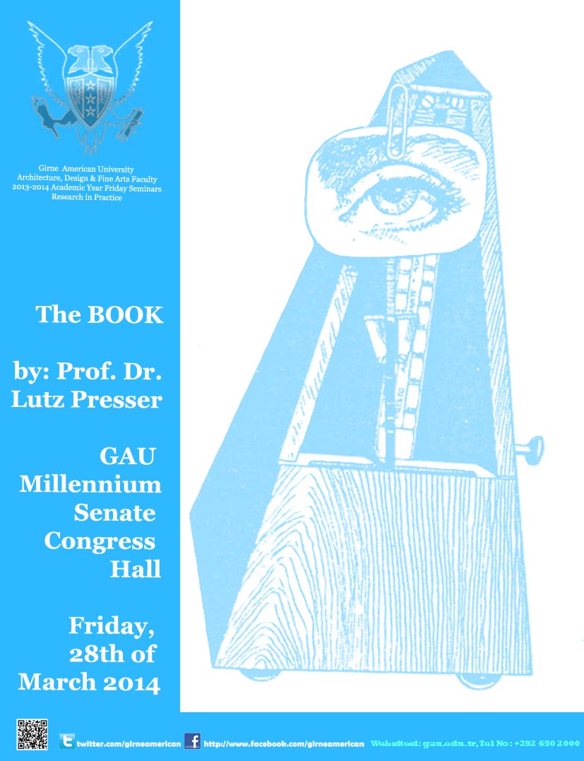 14th Friday Seminar: The Book