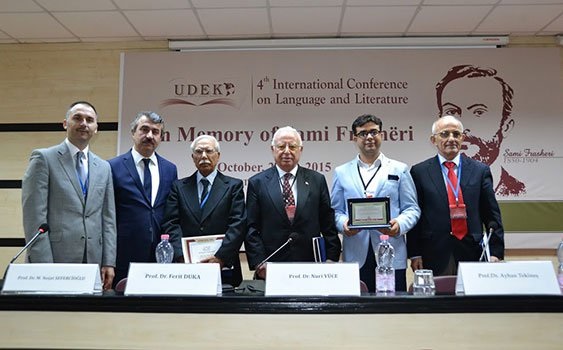 Prof. Dr. Mustafa Nejat Sefercioğlu "In Memory of Sami Frashéri" konulu Konferansa katıldı.