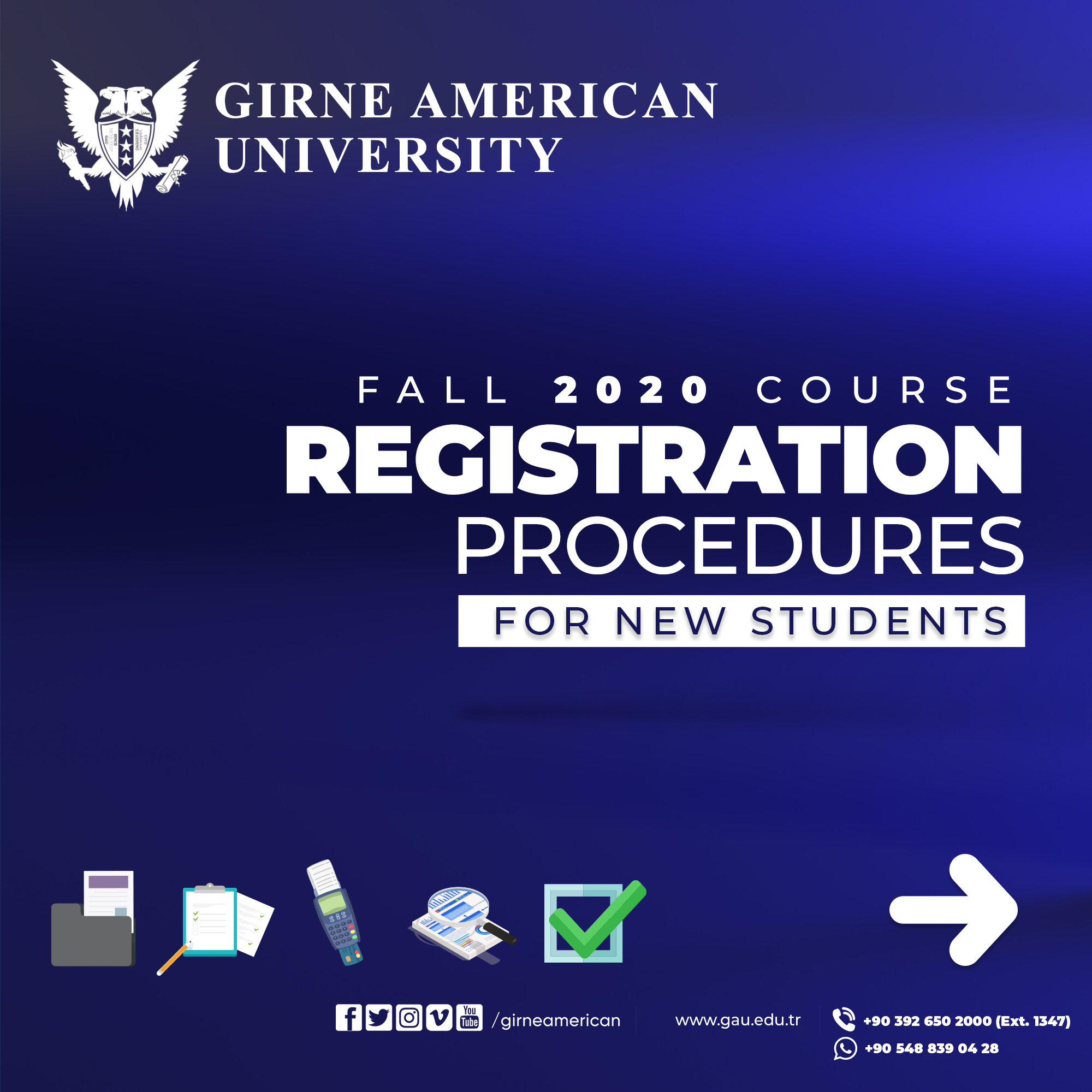 FALL 2020 COURSE REGISTRATION PROCEDURES FOR NEW STUDENTS