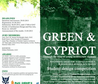 "GREEN & CYPRIOT: INNOVATIVE IDEAS FOR A GREEN KYRENIA - SUSTAINABLE WORKPLACE DESIGN" STUDENT COMPETITION