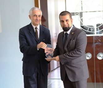 Plaquette of Appreciation From Yildiz Technical to GAU