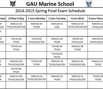 2014-2015 SPRİNG FİNAL EXAMS