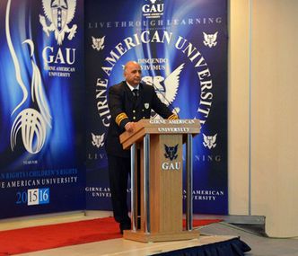 Kapt. Ünal Celasin Girne Amerikan Üniversitesi’ni Ziyaret Etti