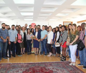 GAÜ Öğrencileri’nden Meclis Başkanlığına Ziyaret