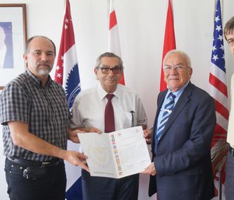 Uluslararası Üniversiteler Arama Kurtarma Konseyi’nden GAÜ’ye Teşekkür Belgesi
