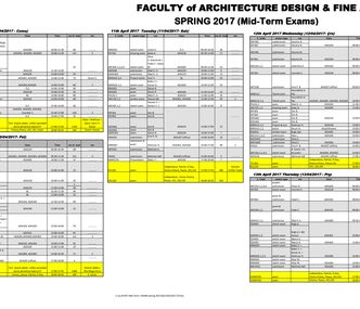 MIDTERM EXAMS SPRING 2017