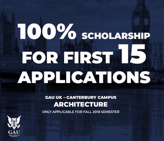 GAU Canterbury Campus %100 Scholarship !!