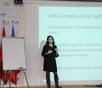 GAÜ AKADEMİSYENİ ALTAN, APA FORMATI HAKKINDA BİLGİLENDİRME SUNUMU GERÇEKLEŞTİRDİ