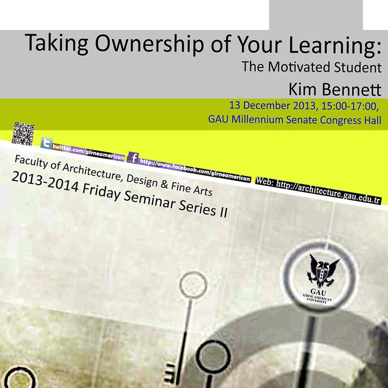 6 th Friday Seminar: Taking Ownership of Your Learning