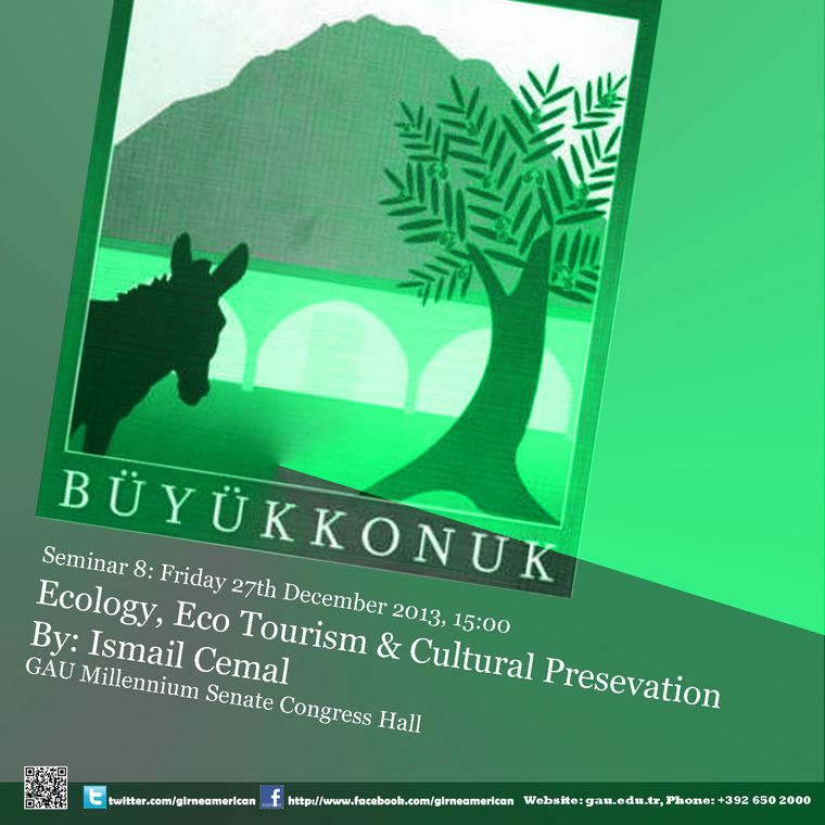 8nci Cuma Semineri: Eko-Turizm, Ekoloji ve Kültürel Koruma