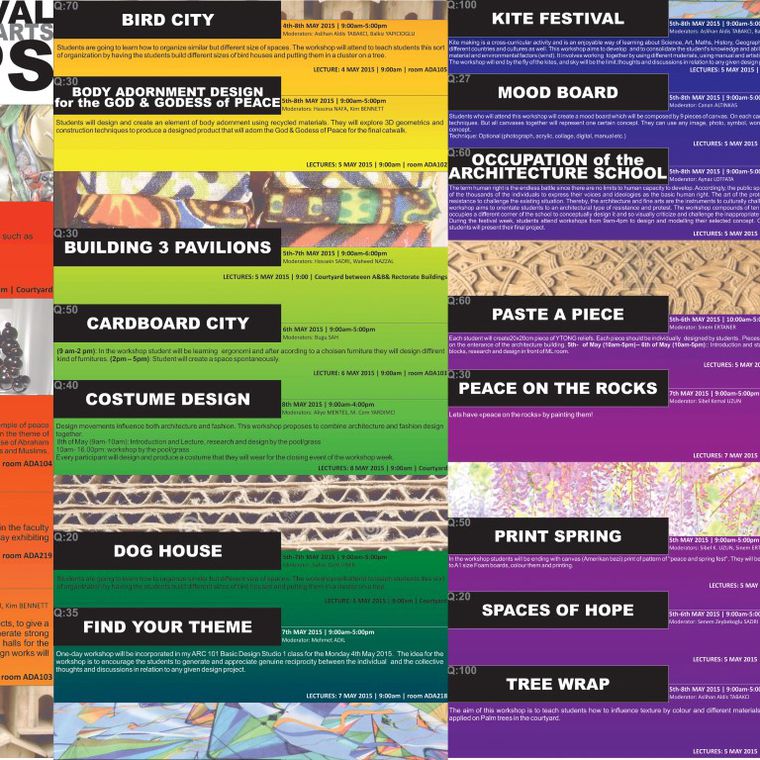 5th Art & Design Week Workshops