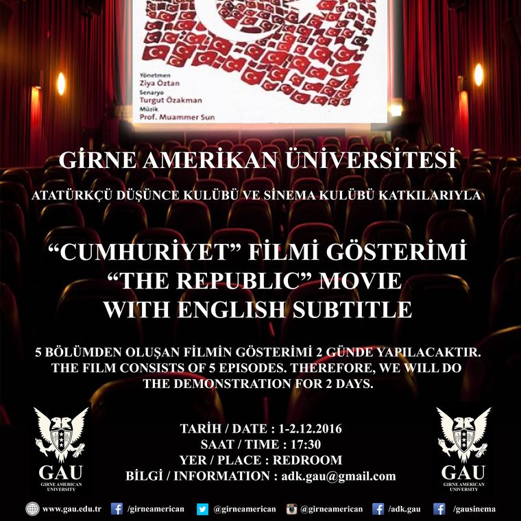 CUMHURİYET FİLM GÖSTERİMİ