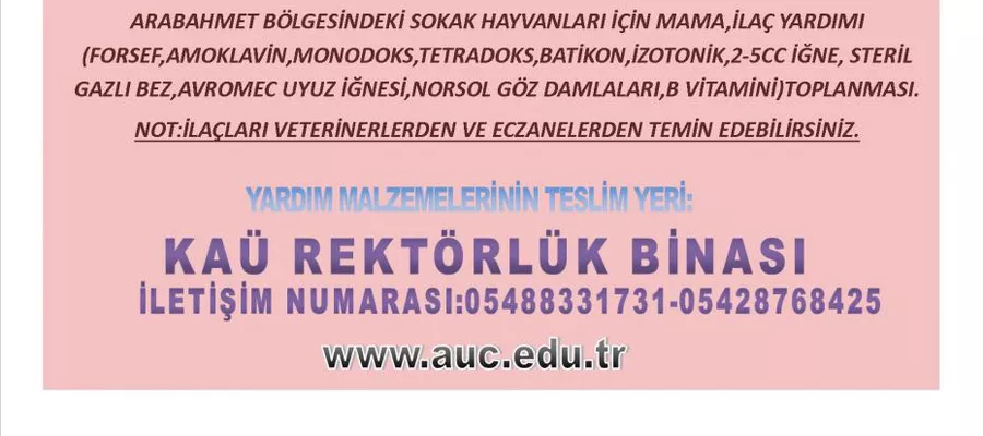 Kau Sevimli Patiler Icin El Ele Projesi Basladi American University Of Cyprus