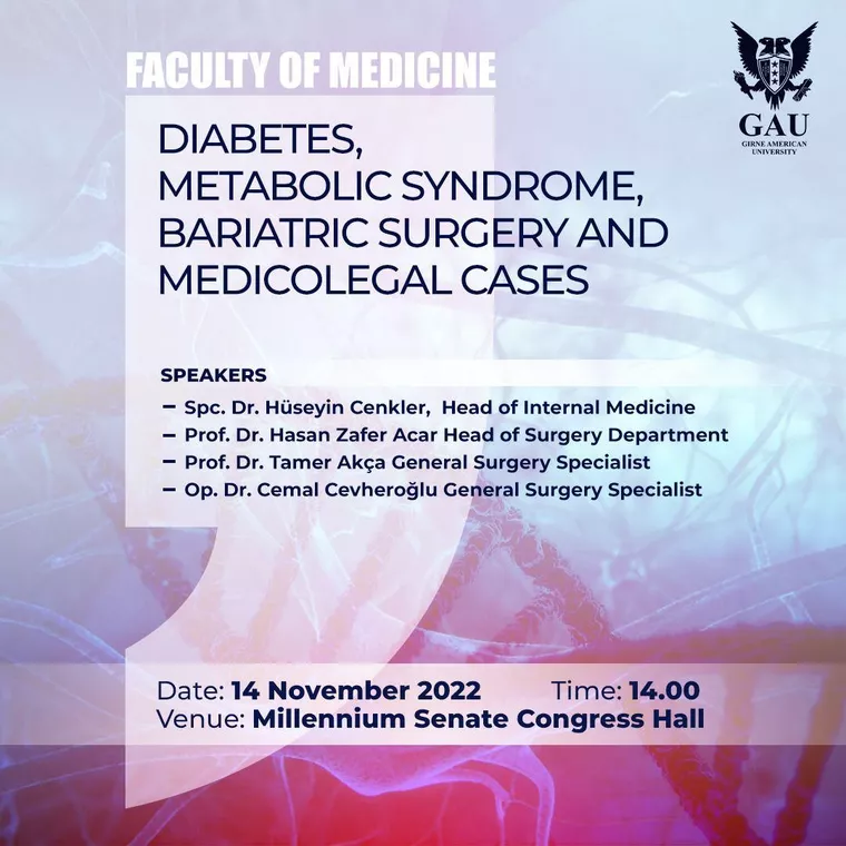 Faculty of Medicine held the "Diabetes, Metabolic Syndrome, Bariatric Surgery and Medicolegal Examples" panel