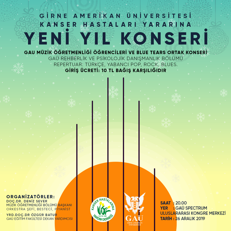 KANSER HASTALARI YARARINA YENİ YIL KONSERİ