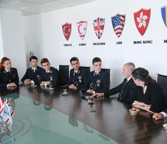 AKPINAR, GAÜ DENİZCİLİK YÜKSEKOKULU BORU TRAMPET TAKIMINI KABUL ETTİ